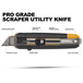 Cutter grattoir 2 en 1 TOUGHBUILT 5 lames - TBH4S501
