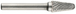 Fraise lime carbure conique -TivolyNorm -Denture normale -Brise copeaux -Forme D # / Ø: 16 / d2: 6 / L: 70 TIVOLY - 103177116006