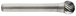 Fraise lime carbure sphérique -TivolyNorm -Denture fine -Forme C # / Ø: 16 / d2: 6 / L: 59 TIVOLY - 103184116006