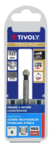 Fraise à noyer 90° HSS-E5 -DIN 335C -Queue cylindrique / Ø: 8 / L: 50 TIVOLY - 10331620800