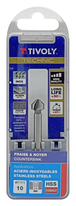 Fraise à noyer 90° HSS-E5 -DIN 335C -Queue cylindrique / Ø: 10 / L: 50 TIVOLY - 10331621000