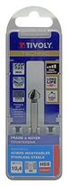 Fraise à noyer 90° HSS-E5 -DIN 335C -Queue cylindrique / Ø: 10.4 / L: 50 TIVOLY - 10331621040
