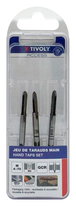 Jeu de 3 tarauds main -M -Acier au Chrome (Blister) / Ø: 4 X 0.7 TIVOLY - 1050012040070