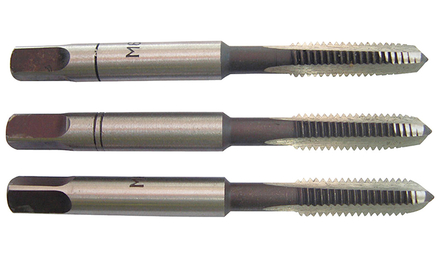 Jeu de 3 tarauds main -M -Acier au Chrome (Blister) / Ø: 6 X 1 TIVOLY - 1050012060100