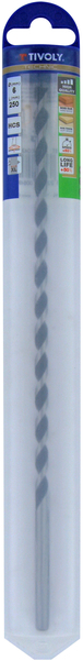 Foret bois 3 pointes L250mm -Queue cylindrique (Blister) / L: 250 Ø: 6 TIVOLY - 10800420600