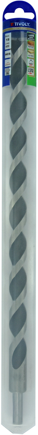 Foret bois 3 pointes L400mm -Queue cylindrique (Blister) / L: 400 Ø: 18 TIVOLY - 10800721800