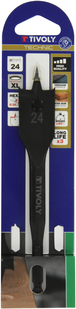 Mèche bois plate -Queue hexagonale -Corps renforcé (Blister) / L: 158 Ø: 24 TIVOLY - 10802522400