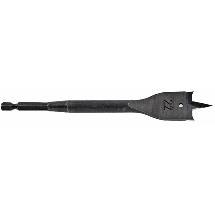 Mèche bois plate -Queue hexagonale -Corps renforcé (Blister) / L: 164 Ø: 30 TIVOLY - 10802523000
