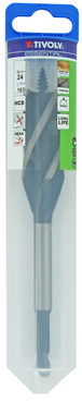 Foret bois 4 taillants -Queue hexagonale (Blister) / L: 165 Ø: 24 TIVOLY - 10802722400