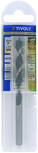 Foret bois 3 pointes -Queue cylindrique -Gradué SLR / L: 109 Ø: 7 TIVOLY - 10863840700