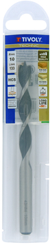 Foret bois 3 pointes -Queue cylindrique -Gradué SLR / L: 133 Ø: 10 TIVOLY - 10863841000