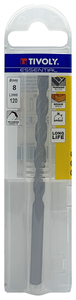 Foret bétons -Queue cylindrique (Etui plastique) / L: 120 Ø: 8 TIVOLY - 10900240800