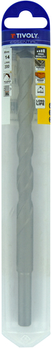 Foret bétons L200mm -Queue cylindrique (Blister) / L: 200 Ø: 14 TIVOLY - 10900721400