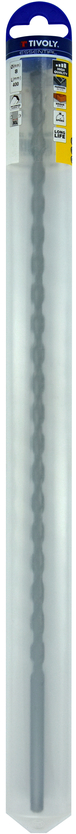 Foret bétons L400mm -Queue cylindrique (Blister) / L: 400 Ø: 8 TIVOLY - 10900820800