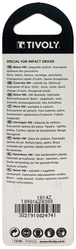 Foret bétons Shock Serie -Queue hexagonale monobloc (Blister) / L: 80 Ø: 3 TIVOLY - 10901620300