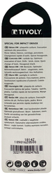 Foret bétons Shock Serie -Queue hexagonale monobloc (Blister) / L: 85 Ø: 5 TIVOLY - 10901620500