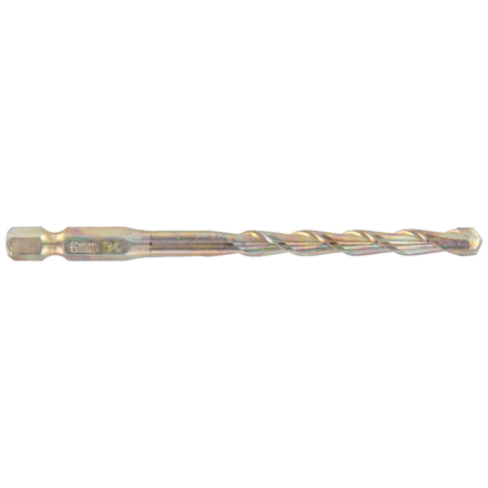 Foret bétons Shock Serie -Queue hexagonale monobloc (Blister) / L: 120 Ø: 10 TIVOLY - 10901621000