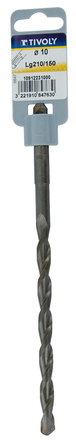 Foret bétons -SDS+ -L210mm (Clip SDS brochable) / L: 210 Ø: 6.5 TIVOLY - 10912230650