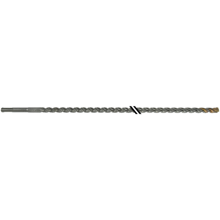Foret bétons 3 taillants MASTER3 -L450mm -Pointe de centrage -Triple goujures -SDS+ / L: 450 Ø: 12 TIVOLY - 10923931200