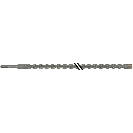 Foret bétons 3 taillants MASTER3 -L450mm -Pointe de centrage -Triple goujures -SDS+ / L: 450 Ø: 18 TIVOLY - 10923931800