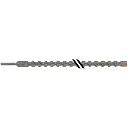 Foret bétons 3 taillants MASTER3 -L450mm -Pointe de centrage -Triple goujures -SDS+ / L: 450 Ø: 22 TIVOLY - 10923932200