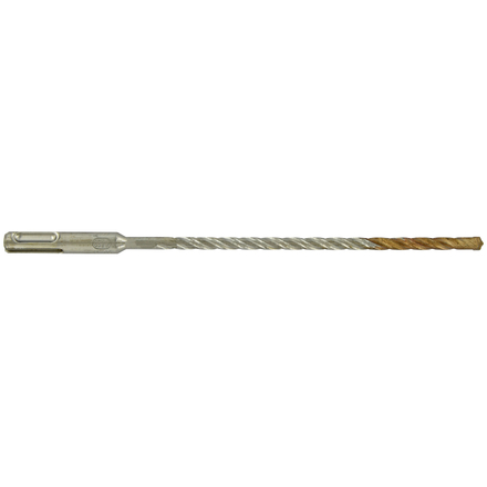 Foret bétons 2 taillants SPEEDER2 -L210mm -Pointe de centrage -Quadruple goujures -SDS+ / L: 210 Ø: 6 TIVOLY - 10931260625