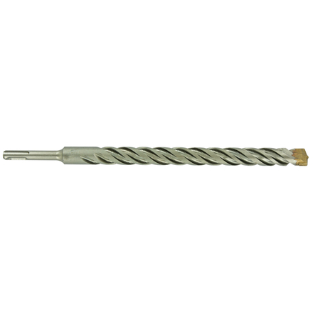 Foret bétons 2 taillants SPEEDER2 -L260mm -Pointe de centrage -Quadruple goujures -SDS+ / L: 300 Ø: 25 TIVOLY - 10931332500