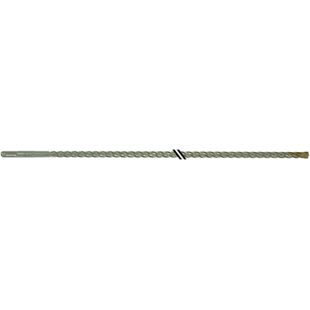 Foret bétons 2 taillants SPEEDER2 -L460mm -Pointe de centrage -Quadruple goujures -SDS+ / L: 460 Ø: 10 TIVOLY - 10931431000