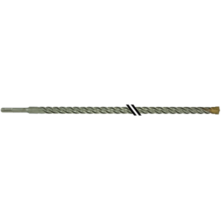 Foret bétons 2 taillants SPEEDER2 -L460mm -Pointe de centrage -Quadruple goujures -SDS+ / L: 450 Ø: 18 TIVOLY - 10931431800