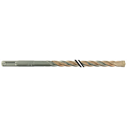 Foret bétons 2 taillants SPEEDER2 -L310mm -Pointe de centrage -Quadruple goujures -SDS+ / L: 310 Ø: 6.5 TIVOLY - 10931730650