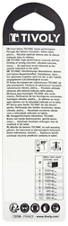 Foret bétons -Plaquette carbure pointe de centrage -Queue cylindrique 3 méplats / L: 75 Ø: 4 TIVOLY - 10960520400