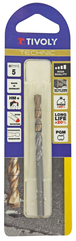 Foret bétons -Plaquette carbure pointe de centrage -Queue cylindrique 3 méplats / L: 85 Ø: 5 TIVOLY - 10960520500