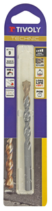 Foret bétons -Plaquette carbure pointe de centrage -Queue cylindrique 3 méplats / L: 120 Ø: 9 TIVOLY - 10960520900
