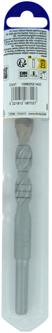 Foret bétons -Plaquette carbure pointe de centrage -Queue cylindrique 3 méplats / L: 150 Ø: 14 TIVOLY - 10960521400