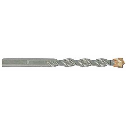 Foret bétons -Plaquette carbure pointe de centrage -Queue cylindrique 3 méplats -Gradué SLR / L: 150 Ø: 12 TIVOLY - 10960541200