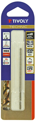 Foret métaux HSS-E5 -Revêtu GOLD -DIN340 -h8 -Série longue -Pointe en croix Ø: 2 L: 85 TIVOLY - 11405720200