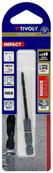 Foret métaux taillé meulé Shock Serie HSS -Revêtu STEAM -Affûtage spécial -Queue hexagonale Ø: 3 L: 80 TIVOLY - 11434320300