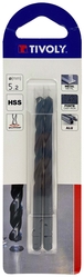 Foret métaux taillé meulé HSS -Revêtu STEAM -DIN338 -h8 -Pointe en croix Ø: 5.2 L: 86 TIVOLY - 11436720520
