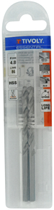 Foret métaux taillé meulé HSS -DIN338 -h8 -Pointe en croix Ø: 4.8 L: 86 TIVOLY - 11437740480