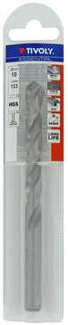 Foret métaux taillé meulé HSS -DIN338 -h8 -Pointe en croix Ø: 10 L: 133 TIVOLY - 11437741000