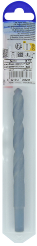 Foret métaux T taillé meulé HSS -DIN338 -h8 -Pointe en croix -Queue réduite Ø: 12 L: 151 TIVOLY - 11437841200