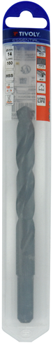 Foret métaux T taillé meulé HSS -DIN338 -h8 -Pointe en croix -Queue réduite Ø: 14 L: 160 TIVOLY - 11437841400