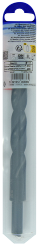 Foret métaux T taillé meulé HSS -DIN338 -h8 -Pointe en croix -Queue réduite Ø: 17 L: 184 TIVOLY - 11437841700