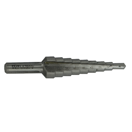 Foret conique étagé HSS -TivolyNorm -Goujures droites / ØMin/Max : 4/12 TIVOLY - 11448620412