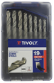 19 forets métaux HSS rectifiés pointe en croix Ø 1 à 10mm par 1/2 TIVOLY - 11451070015