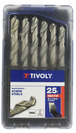 25 forets métaux HSS rectifiés pointe en croix Ø 1 à 13mm TIVOLY - 11451070017