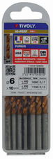 Foret métaux FURIUS taillé meulé HSS -Revêtu FUSIO -DIN338 -h8 -Pointe en croix Ø: 9 L: 125 TIVOLY - 11454160900