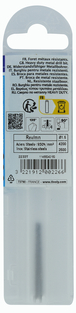 Foret métaux HSS-E5 -Revêtu GOLD -DIN338 -h8 -Pointe en croix Ø: 1.5 L: 40 TIVOLY - 11455040150