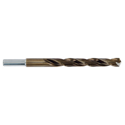 Foret métaux TC HSS-E5 -Revêtu GOLD -DIN338 -h8 -3xd -Pointe en croix -Queue réduite Ø: 17 L: 184 TIVOLY - 11455611700