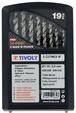 19 forets métaux CUTINOX HSSE5% cobalt 4 faces Ø 1 à 10mm par 1/2 PREMIUM TIVOLY - 11455870015